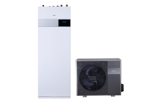 Midea MHA-V16W/D2RN8-B2H2-IWT240 M-Thermal osztott hőszivattyú (R32, 16 kW, 3 fázis, 240l, fekete)